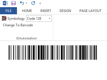 barcode fonts for word 2013