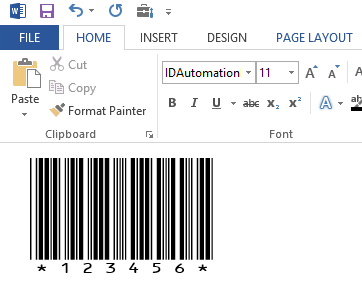 Can a barcode be converted back to another font like Arial?