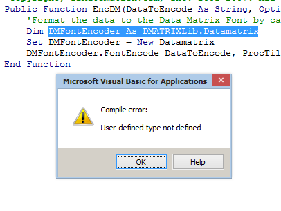 Vba excel ошибка user defined type not defined