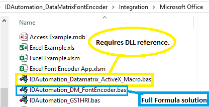 id automation access datamatrix